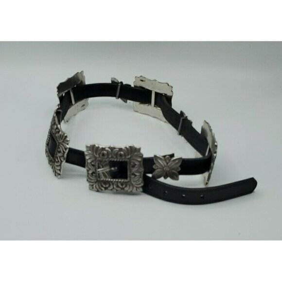 Brighton Black Small Medallion CONCHO Belt  Cowgirl Southwest Old West main image 12
